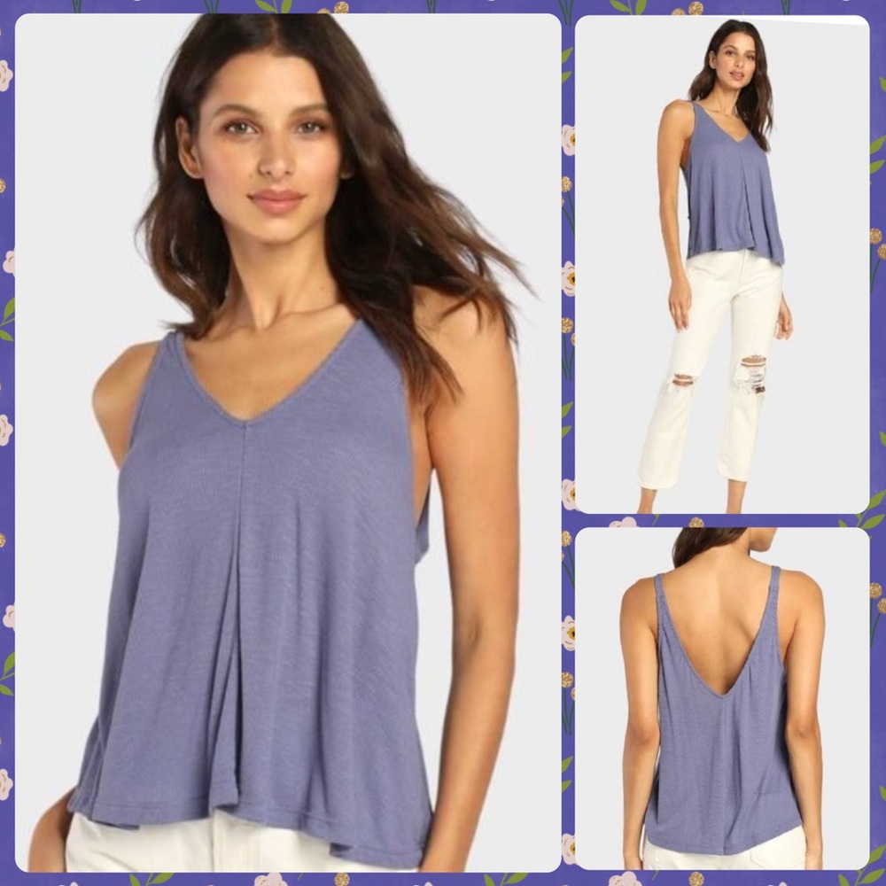 ๐NWT Free People Intimately Dani Tank Top in Dusty Iris. Size: XS